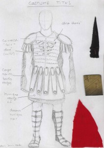 Maquette costume Titus